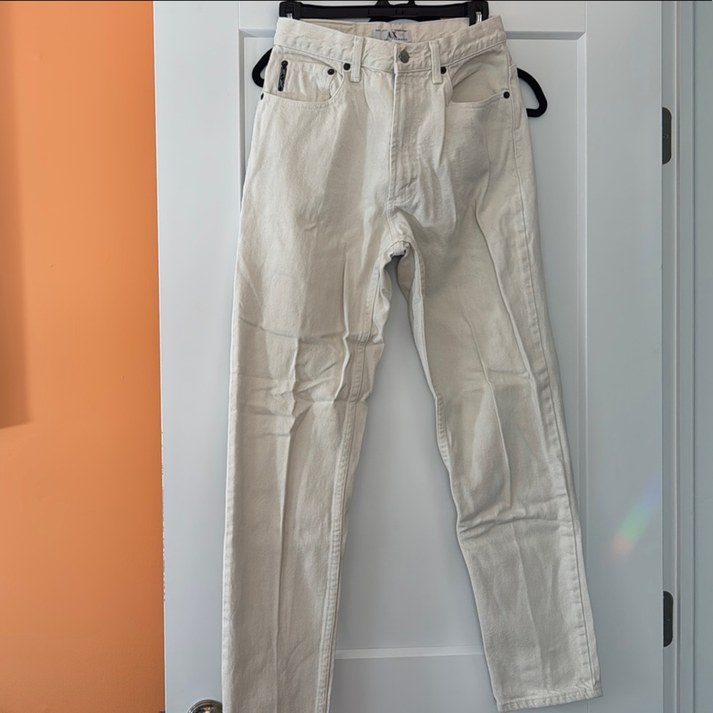 Armani Exchange Cream Jeans